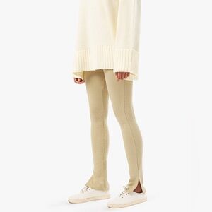 Beige Knit Leggings